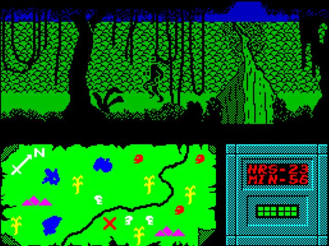 Flash Gordon - ZX Spectrum game screenshot (1987) by Mastertronic